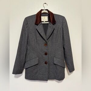 Vintage Carolyne Roehm Wool Blazer Size 6
